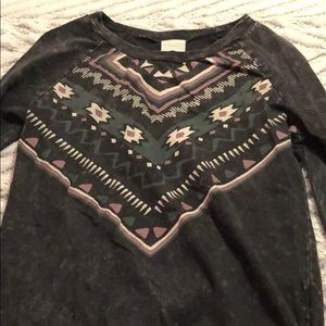 Long sleeve graphic T